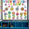 82Pcs Summer Themed Flower Growth Mindset Bulletin Board Set Spring Classroom Decorations When We Learn We Grow Floral Cutouts Positive Sayings Colorful Flower Cutouts for Kids School Offices Supplies